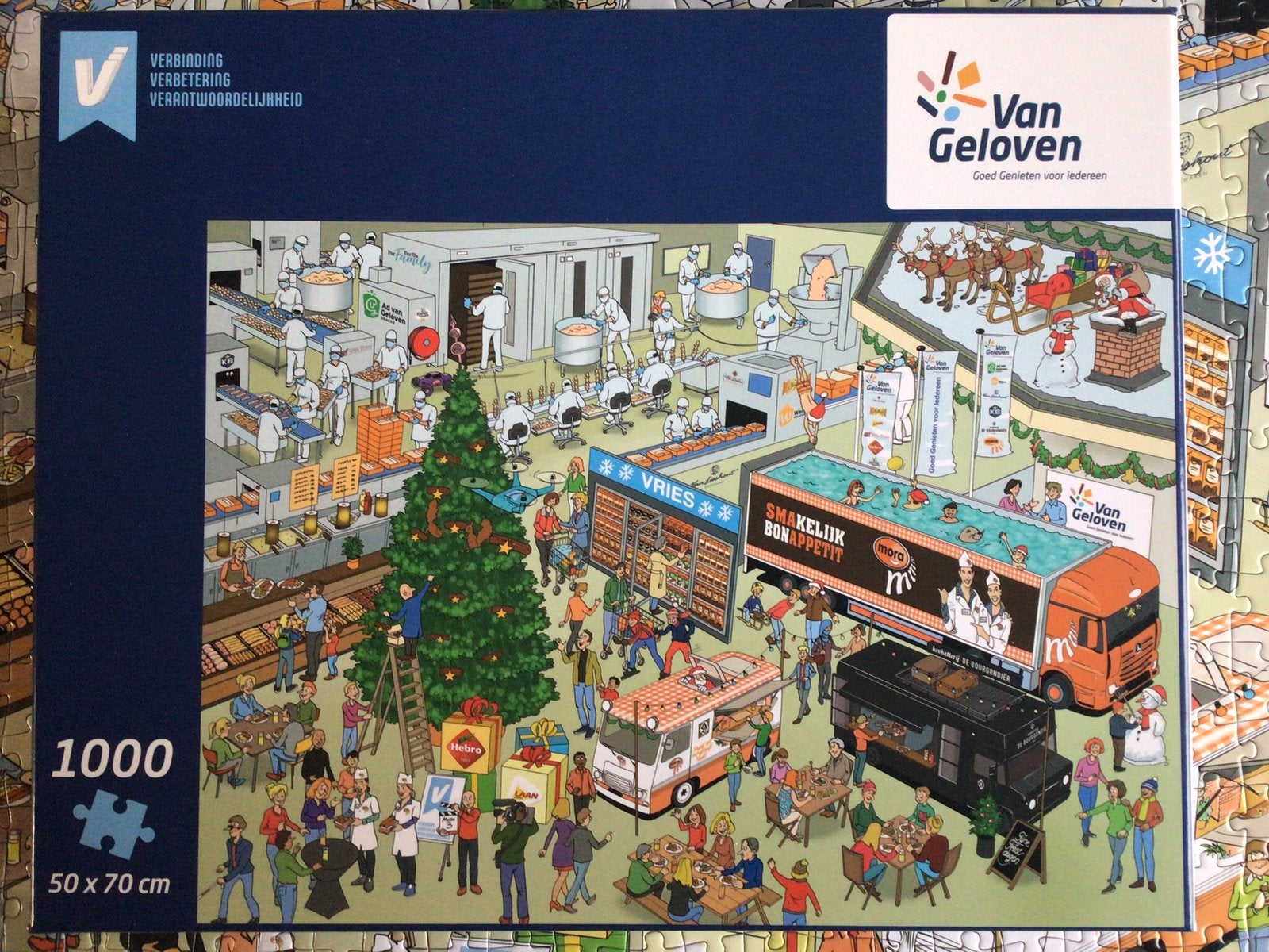 Van Geloven puzzel. 1000 stukjes., Ophalen, 500 t/m 1500 stukjes, Zo goed als nieuw