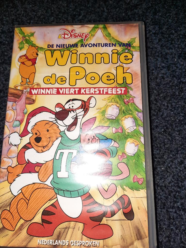 WINNIE DE POEH "Winnie viert Kerstfeest" Disney Op VIDEO!, Cd's en Dvd's, VHS | Kinderen en Jeugd, Alle leeftijden, Verzenden