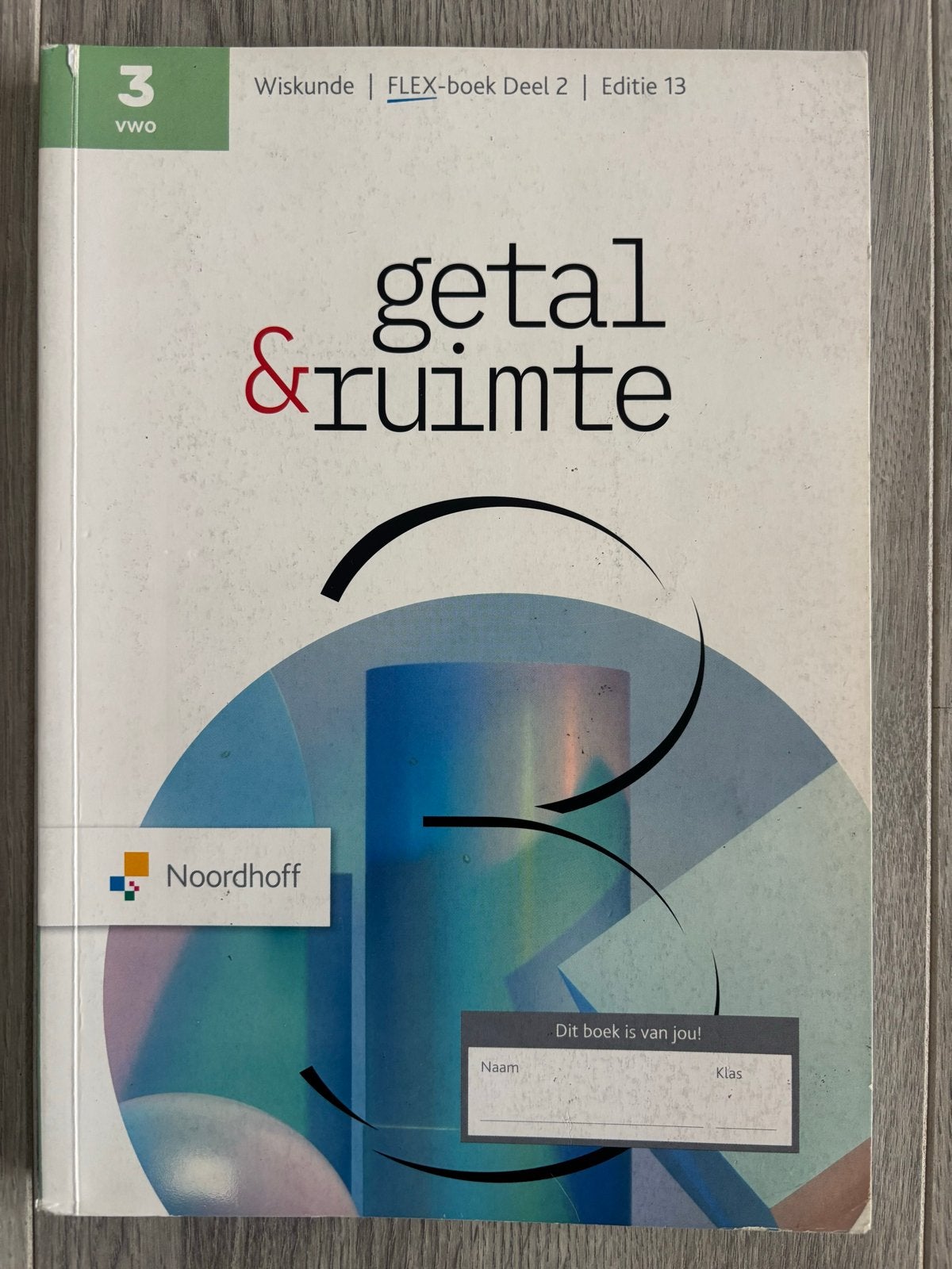 Getal & Ruimte Wiskunde 3 VWO FLEX-boek Deel 2 Editie 13, Ophalen of Verzenden, Zo goed als nieuw, VWO, Wiskunde A