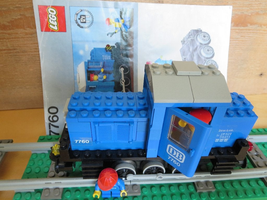12V Rails Trein Blauwe Diesel Locomotief (7760; 12 Volt), Kinderen en Baby's, Speelgoed | Duplo en Lego, Compleet, Gebruikt, Overige thema's