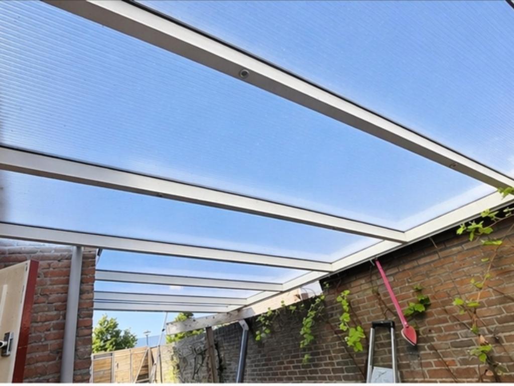 Overkapping/ carport  polycarbonaat GUMAX  met spotjes, Ophalen of Verzenden, Gebruikt, Veranda