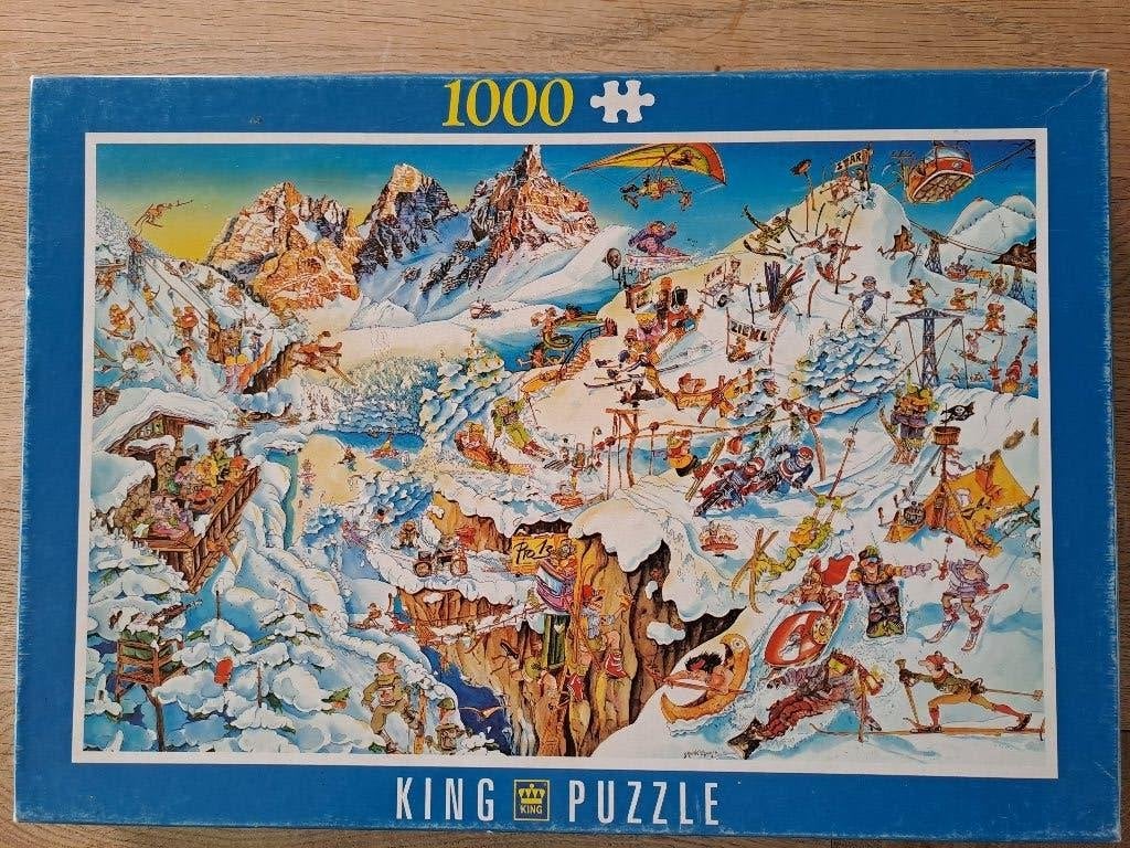 PUZZEL. KING. WINTER. 1000 STUKJES, Ophalen of Verzenden, 500 t/m 1500 stukjes, Gebruikt, Legpuzzel