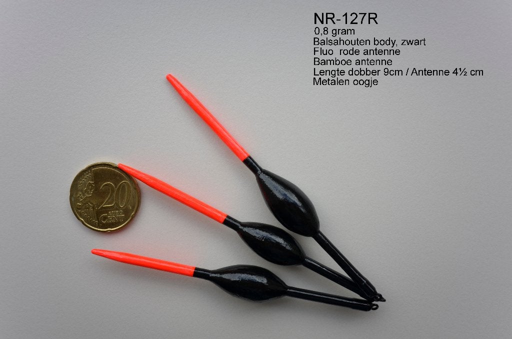KARPERDOBBER HANDBUILT  NR. 127R / 0,8 gram, Ophalen of Verzenden, Nieuw, Dobber of Lood