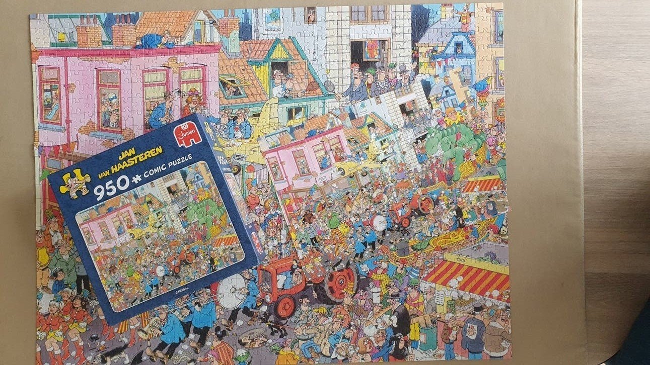 Jan van Haasteren Carnaval Legpuzzel 950 stukjes, Ophalen, 500 t/m 1500 stukjes, Zo goed als nieuw, Legpuzzel