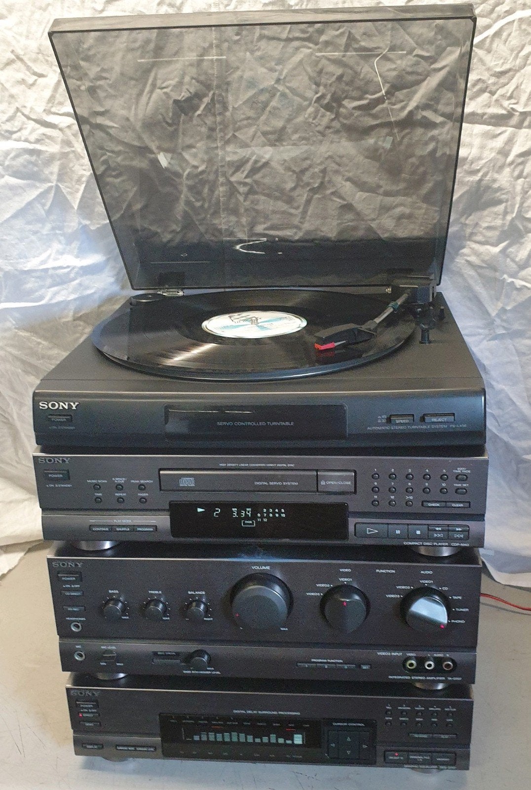 Sony stereo set 4-delig, Audio, Tv en Foto, Stereo-sets, Sony, Ophalen of Verzenden