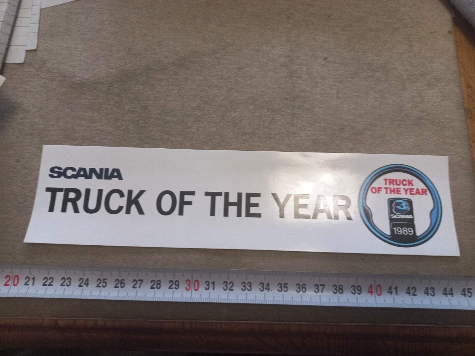 Scania Truck of the Year 1989 sticker, Ophalen of Verzenden