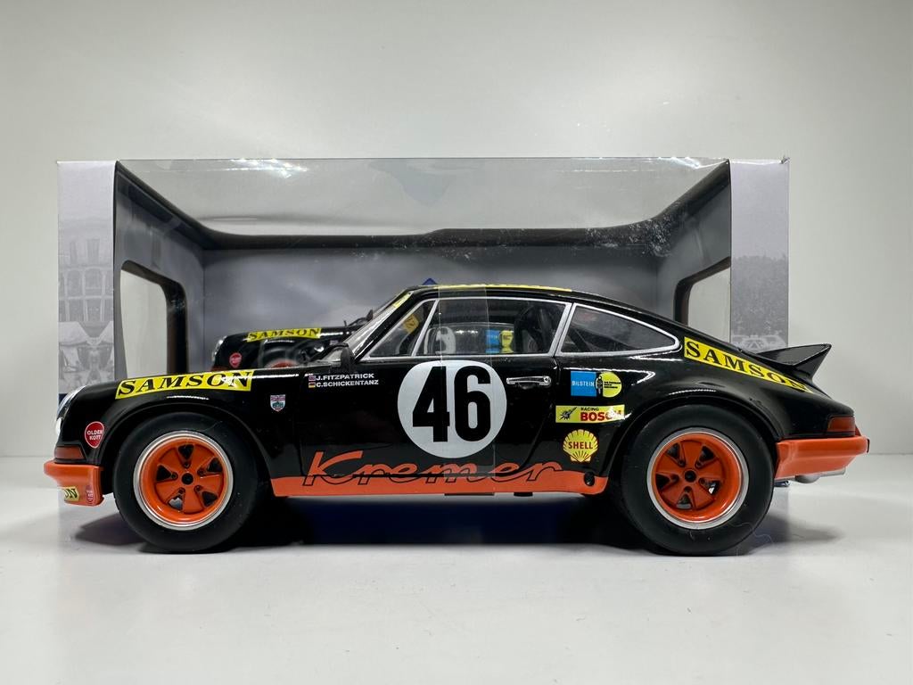 PORSCHE 911 RSR KREMER #46 24 UREN VAN SPA 1973 1:18 SOLIDO, Ophalen of Verzenden, Nieuw, Auto, Solido