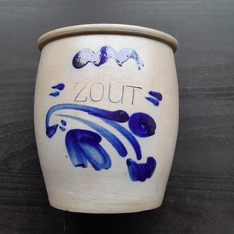 Hoge pot voor zout, Antiek en Kunst, Ophalen of Verzenden