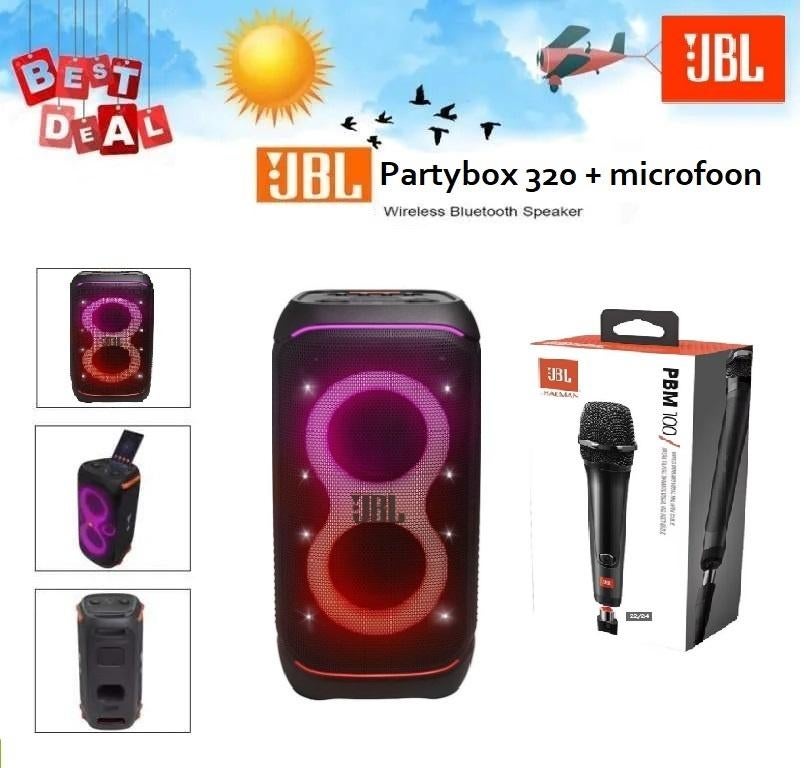 ✅NIEUW✅ JBL Partybox 320 +  JBL Microfoon, JBL, Overige typen, Nieuw, Ophalen of Verzenden