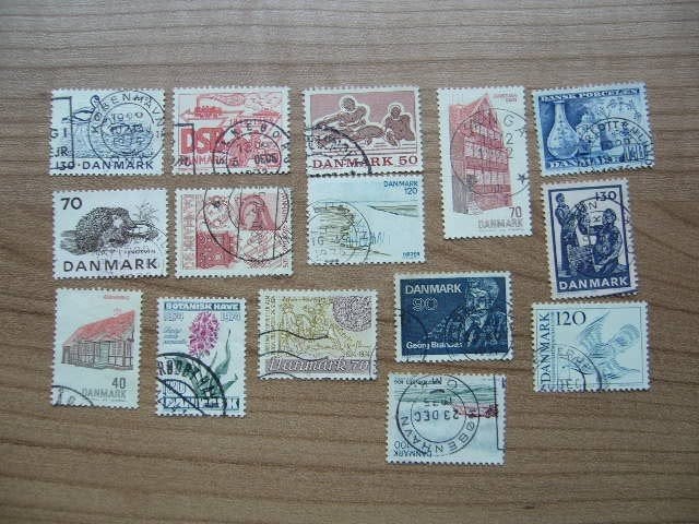 Demarken  15 x Divers I, Ophalen of Verzenden, Noorwegen, Gestempeld