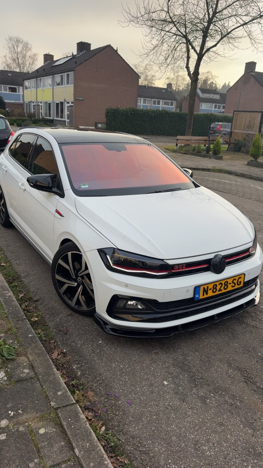 Volkswagen Polo 2.0 TSI 200pk 6-DSG 2018 Wit, Auto's, Dealer onderhouden, Zwart, 4 cilinders, 1984 cc