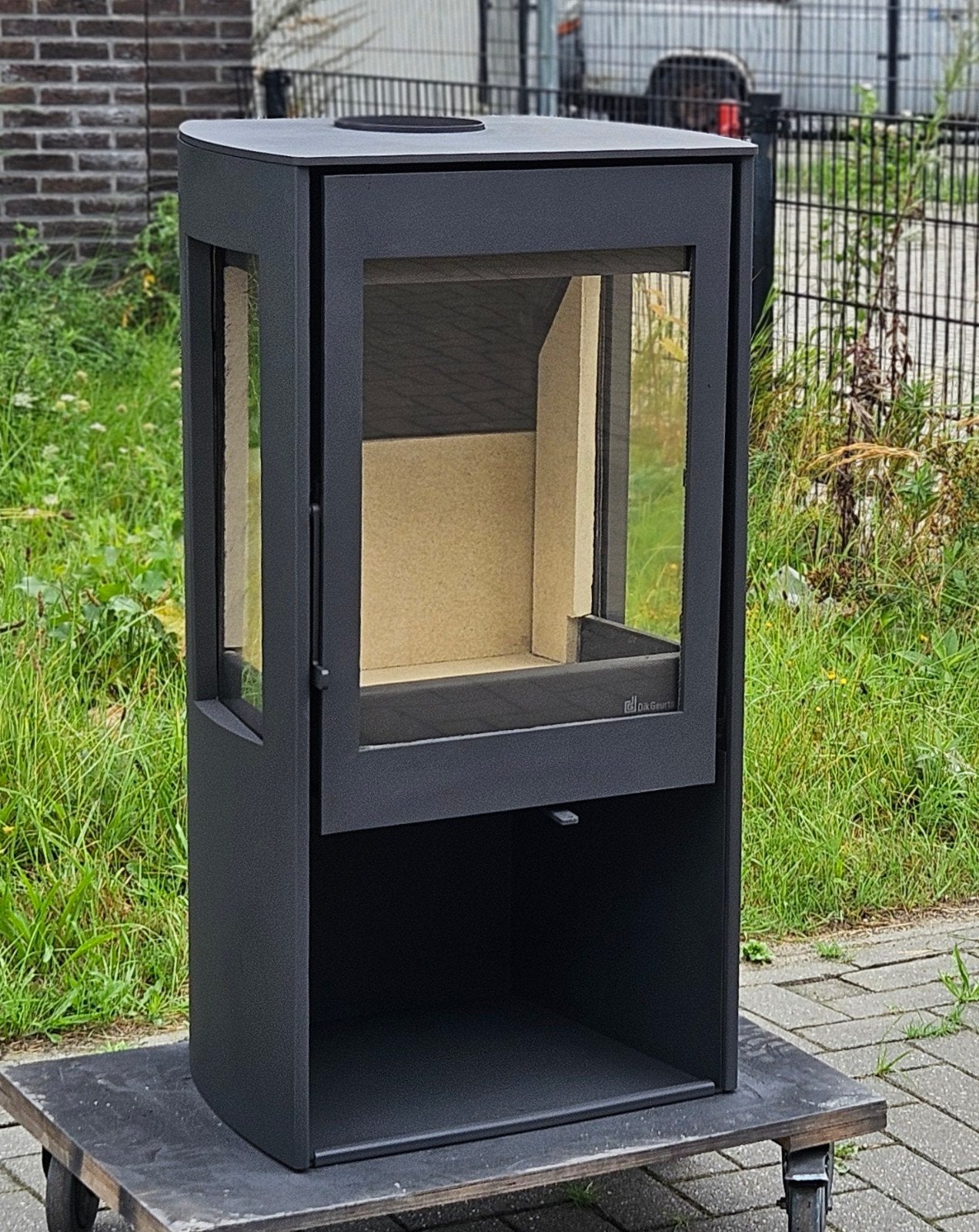 Houtkachel Dik Geurts Kalle, Houtkachel, Ophalen of Verzenden, Zo goed als nieuw, Vrijstaand