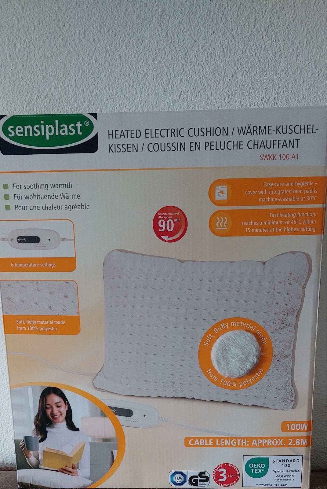 Sensoplast Elektrisch Warmtekussen - Zacht & Wasbaar, Ophalen, Nieuw