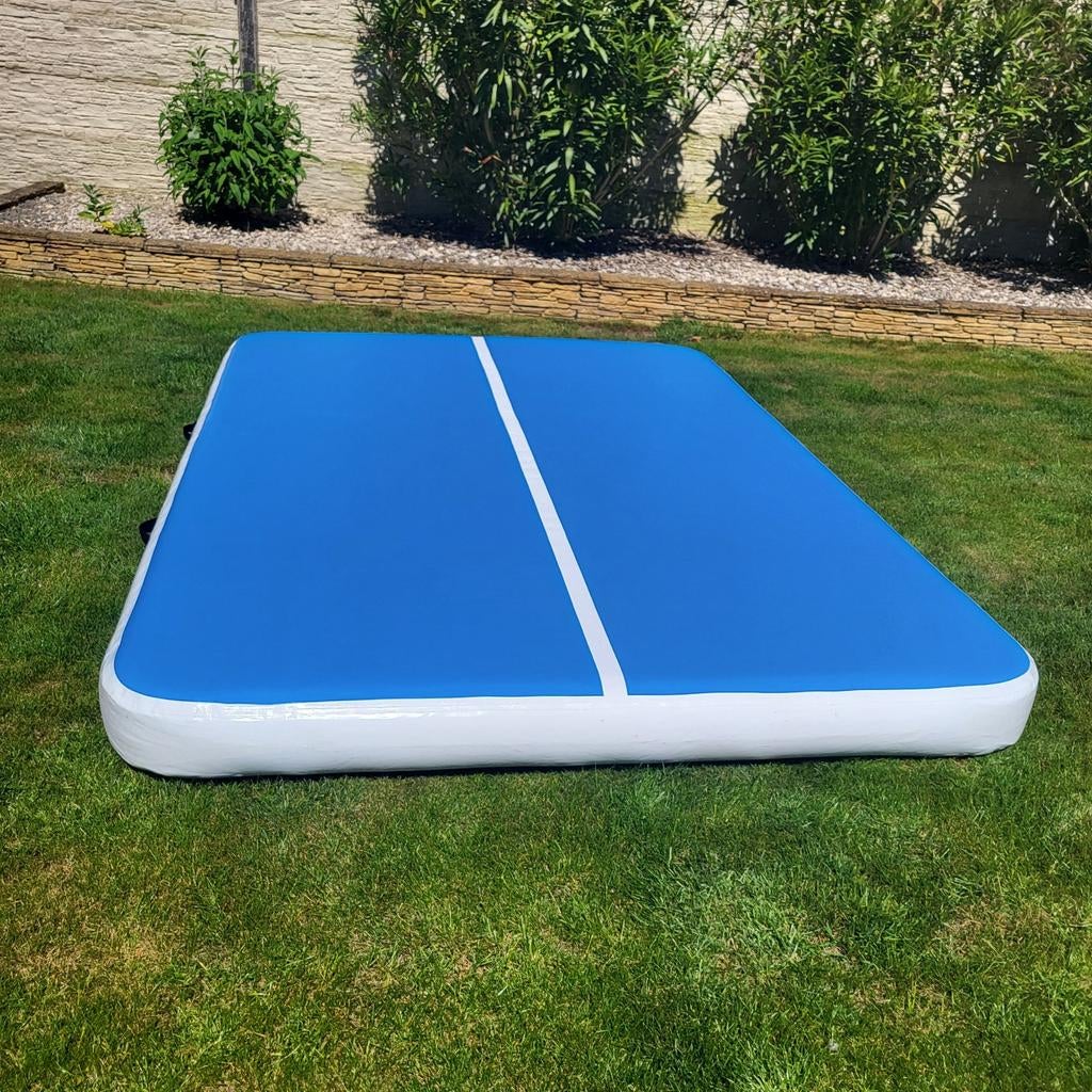 Airtrack 200x300x20 cm, Ophalen, Gebruikt, Kindermaat 122 t/m 140, Blauw