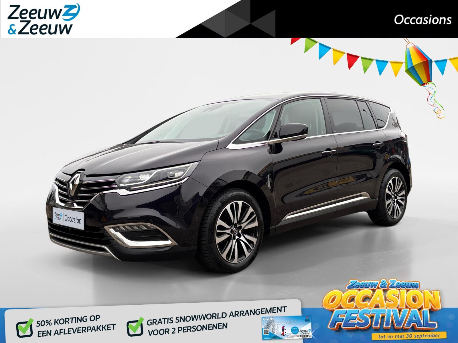 Renault Espace 1.6 TCe Initiale Paris 5p. | DEALER ONDERHOUD, Auto's, 12 maanden, 1618 cc, Gebruikt, 4 cilinders