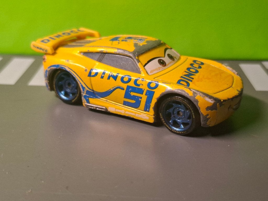 Disney Cars - Dinoco Cruz Ramirez [geel ] 1/55 -, Ophalen of Verzenden, Gebruikt