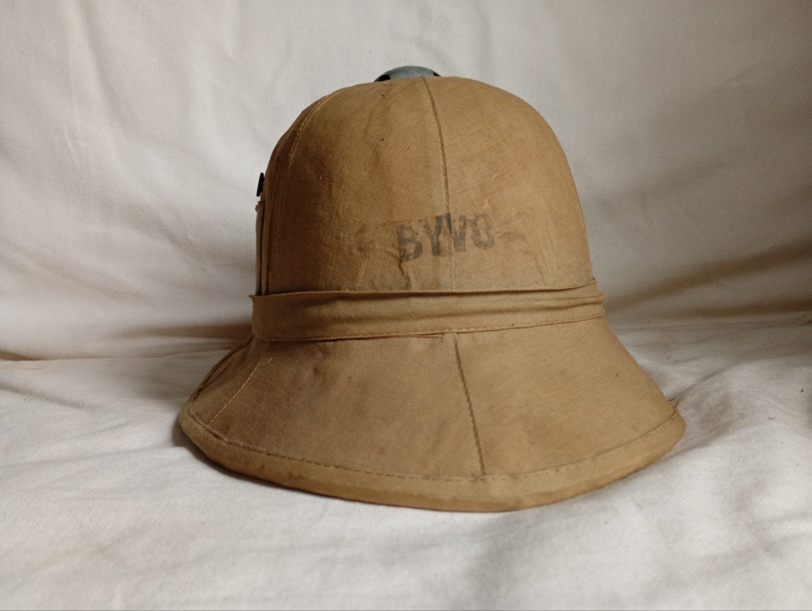 Italiaanse pith Tropen helm ww2, Verzamelen, Ophalen of Verzenden, Landmacht, Overige gebieden, Helm of Baret
