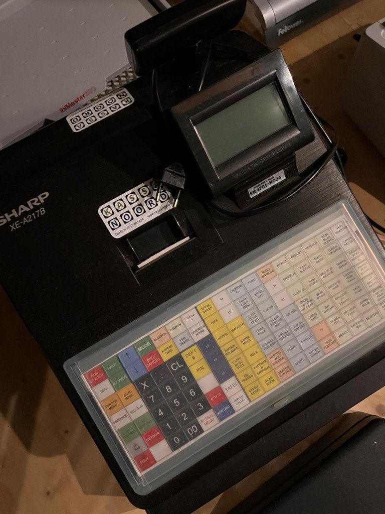 Sharp XE-A217B Kassa - Elektronisch Kassaregister, Ophalen, Overige typen