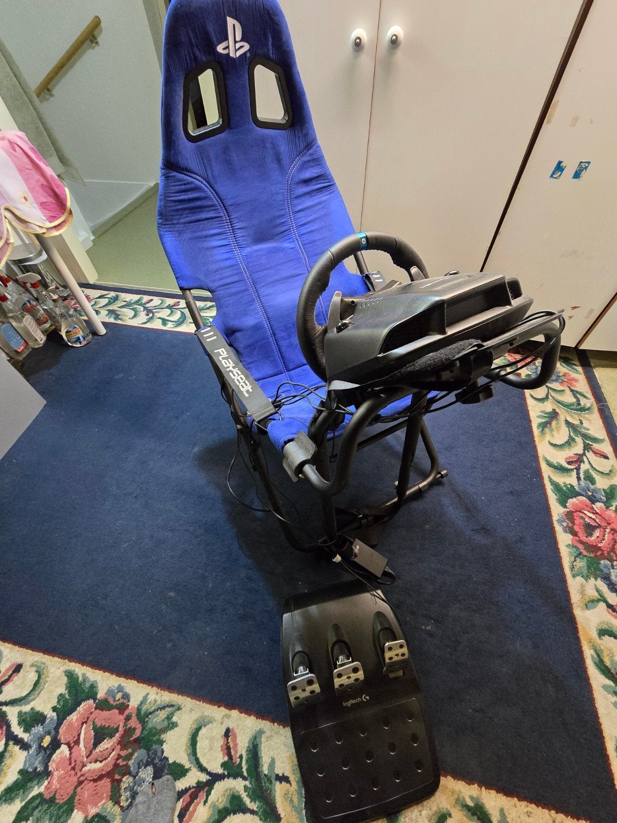 Playseat Evolution met Logitech G29 racestuur en pedalen, Ophalen of Verzenden, Zo goed als nieuw