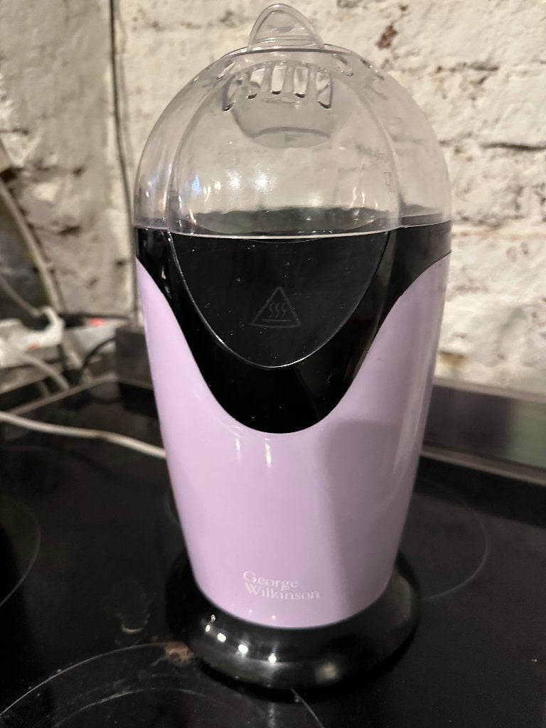 George Wilkinson hetelucht popcornmachine - Lila/Zwart, Ophalen, Meerkleurig, Overige merken, Overige typen