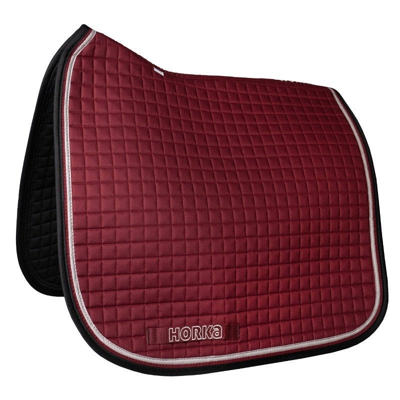 Bordeaux Horka zadeldek dressuur Chic maat pony en full, Full (L), Rood, Nieuw, Ophalen of Verzenden
