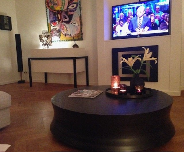 Bronzen Soori Salontafel ( Poliform), Ophalen, Gebruikt, Rond, Metaal