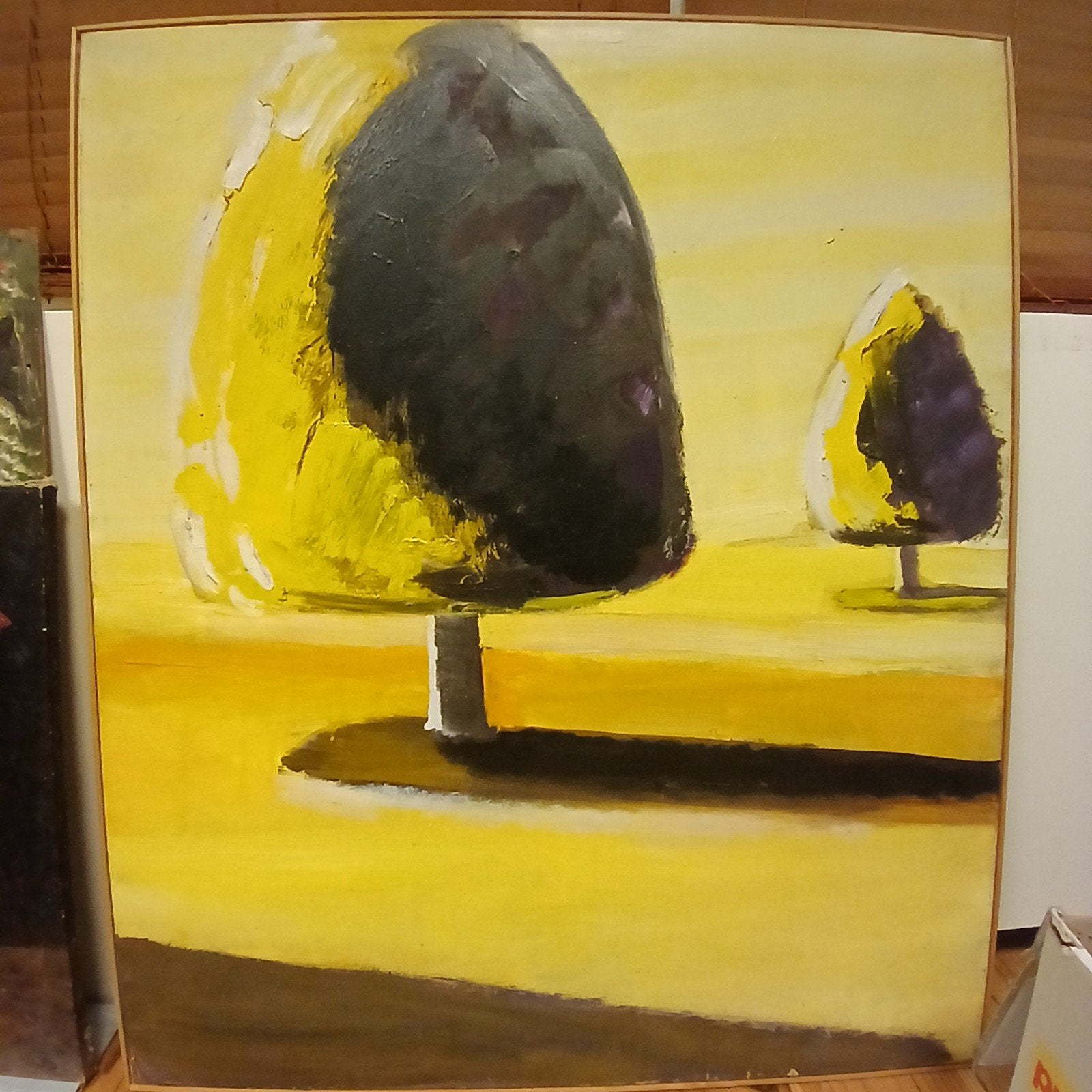 Schilderij 'Bomen' van Niels Hamel, Antiek en Kunst, Ophalen of Verzenden
