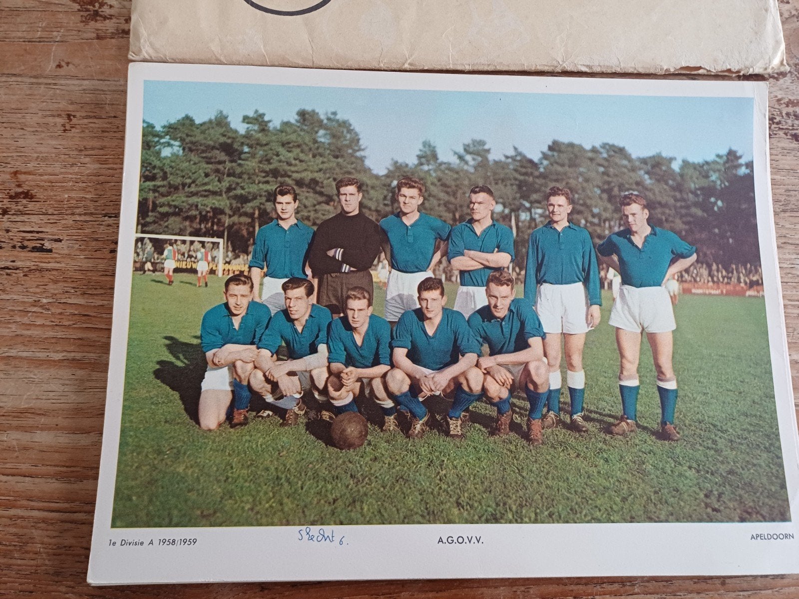 Eerste divisie A elftalplaten 1958/1959 Esso, Verzamelen, Gebruikt, Esso, Onbekend, Ophalen of Verzenden