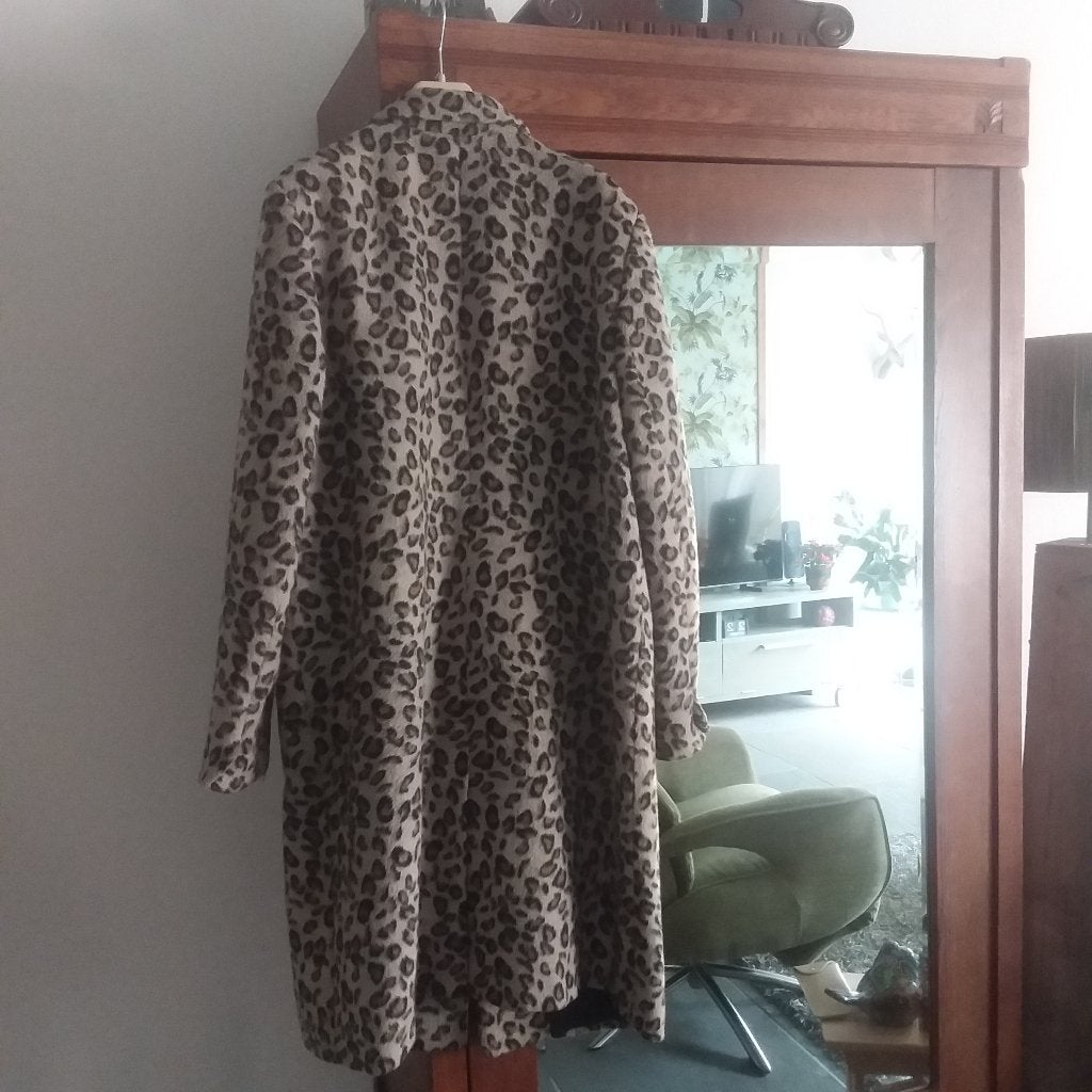 Dames jas met panterprint, Bruin, Primark, Maat 46/48 (XL) of groter, Ophalen of Verzenden