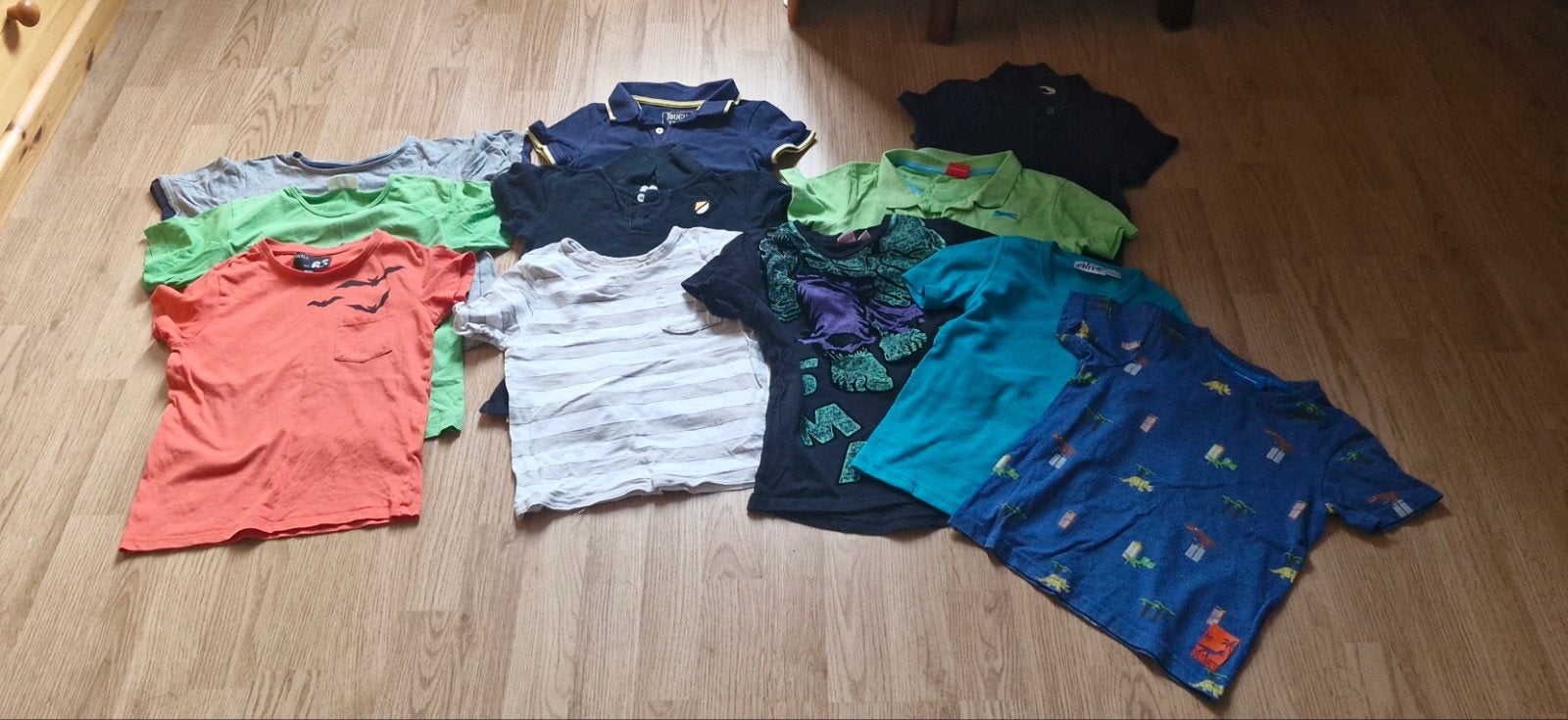 11x T-shirts maat 110/116, Ophalen of Verzenden, Gebruikt, Jongen, Shirt of Longsleeve