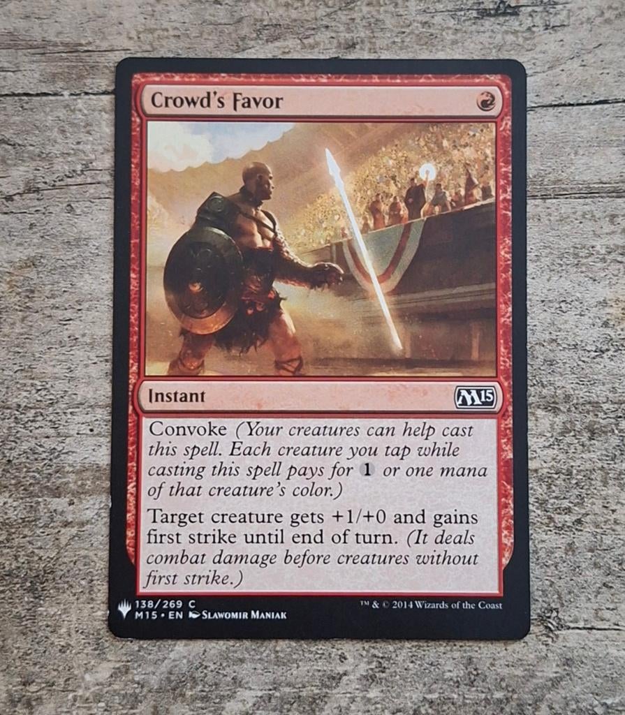 Crowd's Favor - Magic the Gathering, Verzenden, Gebruikt, Losse kaart