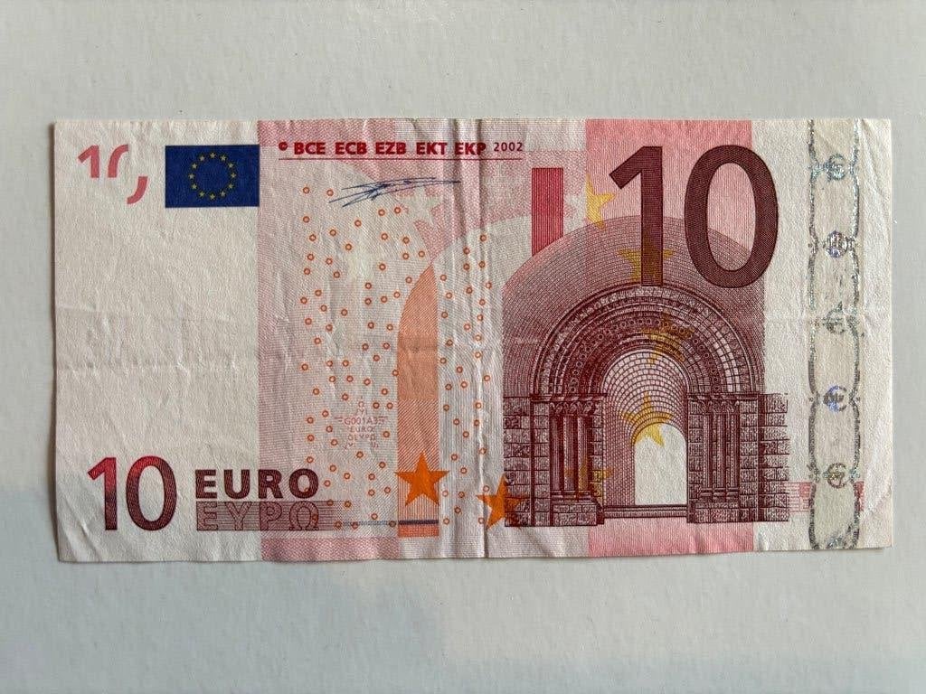 Zeldzame Misdruk 10 Euro Duisenberg (2002), Verzenden, Overige landen, 10 euro, Los biljet