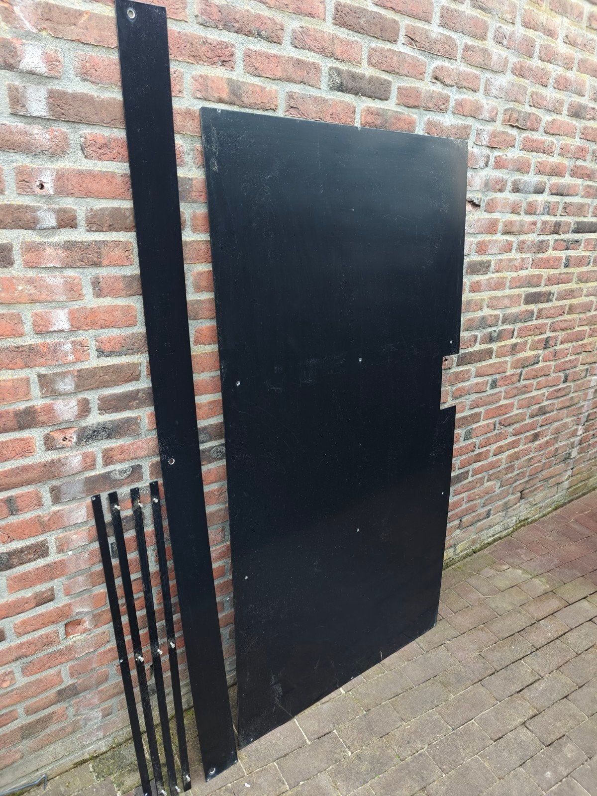 Schuttingdeur beplating, Ophalen, Gebruikt