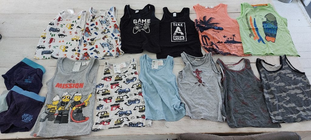 Hemden ondergoed shirts tops jongen lego hm maat 110 116 €10, Ophalen of Verzenden, Gebruikt, Jongen, Nacht- of Onderkleding