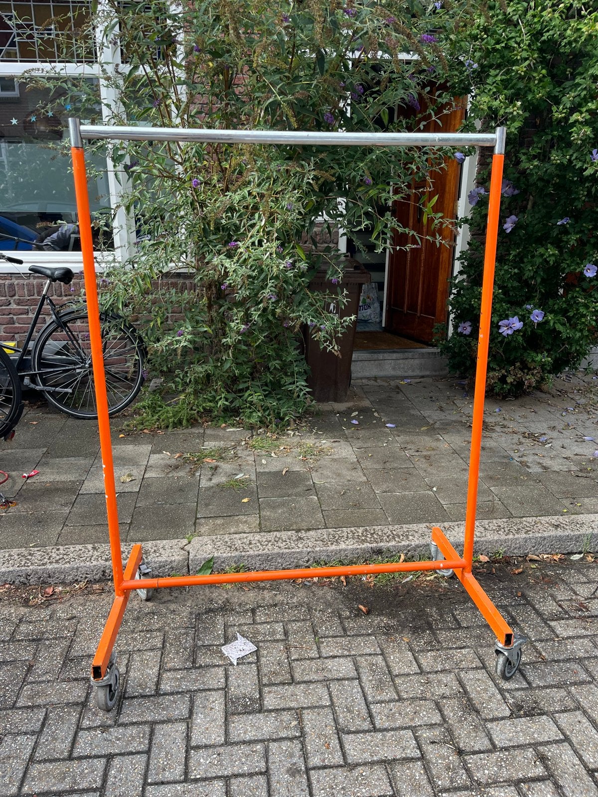 Kledingrek op wieltjes - 130x175x72 cm, Kleding | Dames, Kledingrekken, Ophalen, Met wielen, Gebruikt