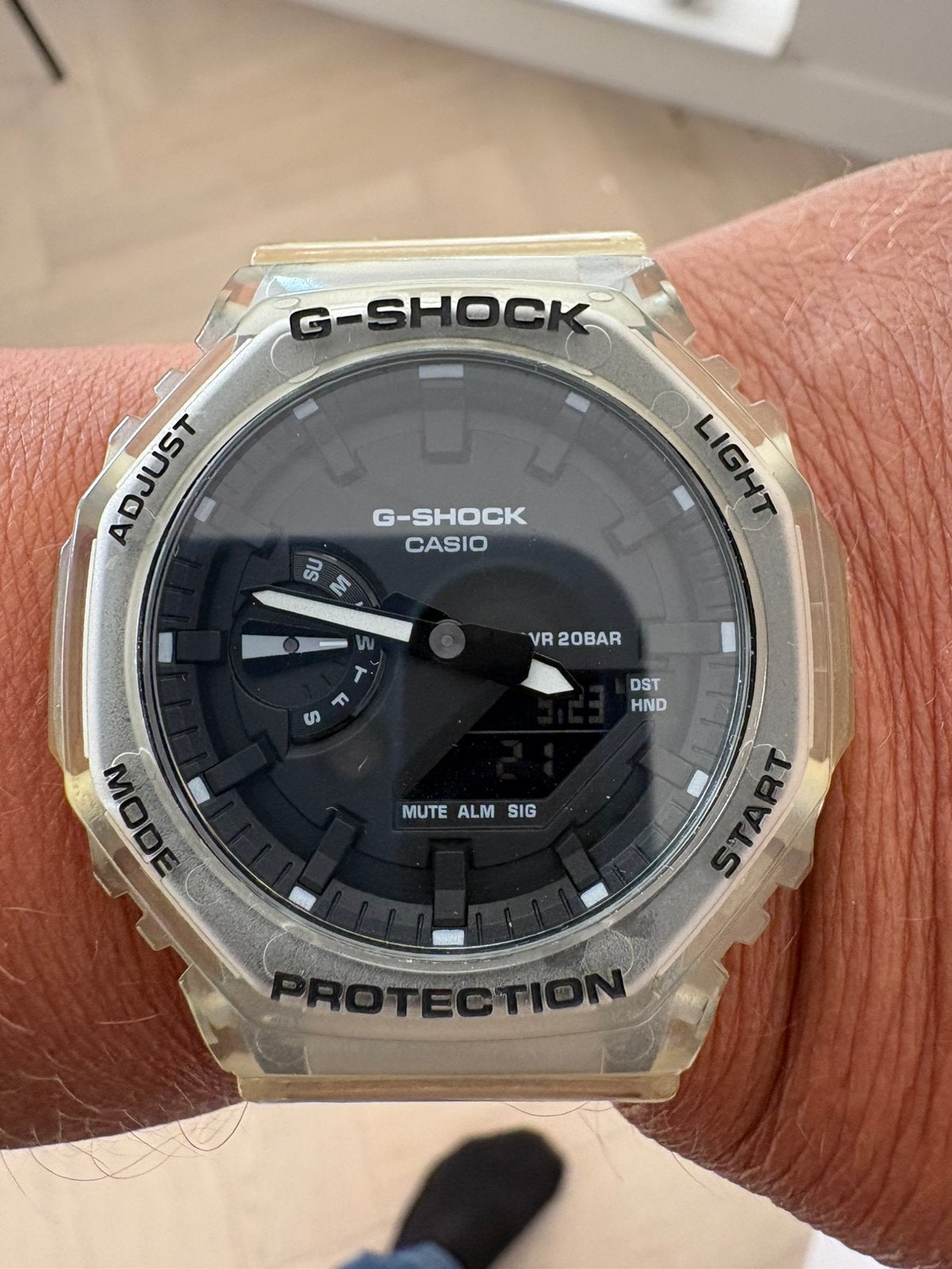 Casio G-Shock GA2100, Sieraden, Tassen en Uiterlijk, Ophalen of Verzenden, Zo goed als nieuw, Kunststof, Casio