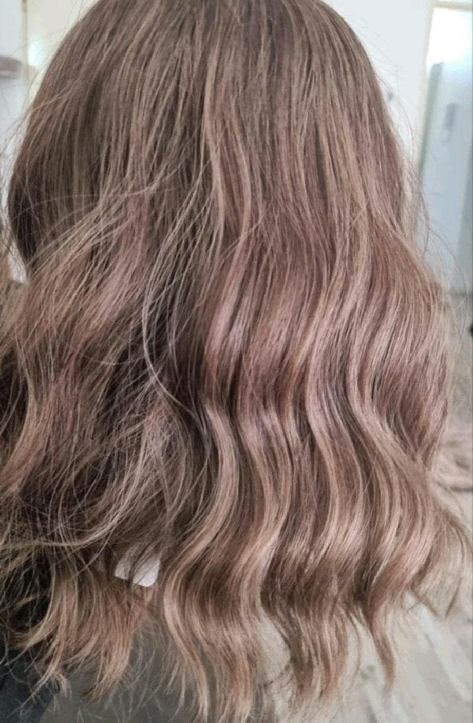 Bruine pruik wig ,haarwerk 16 inch, Ophalen of Verzenden, Nieuw, Pruik of Haarverlenging