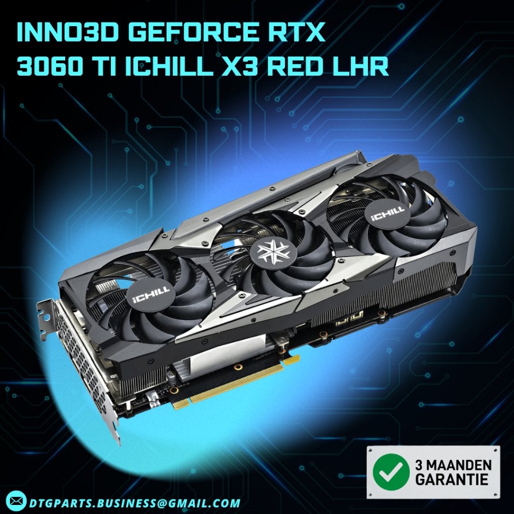 INNO3D GeForce RTX 3060 Ti iChill X3 Red LHR, Computers en Software, 7604 HM, DTGParts.Business@gmail.com, GDDR6, PCI-Express 4
