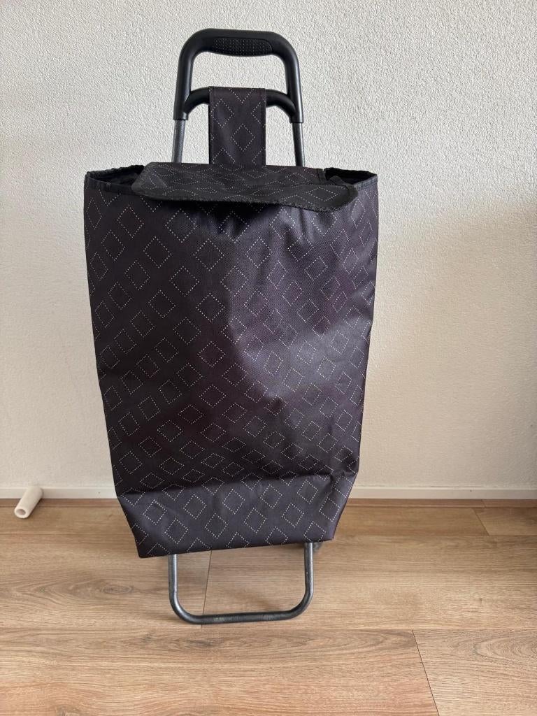 Boodschappentrolley, 30 cm of meer, Bruin, 80 cm of meer, Zo goed als nieuw