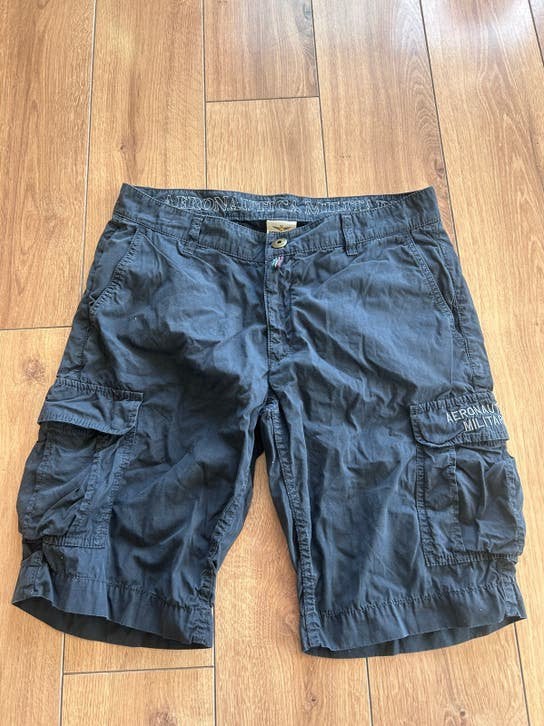 Aeronautica militare korte cargo broek maat m medium 48, Ophalen of Verzenden, Zo goed als nieuw, Maat 48/50 (M), Blauw