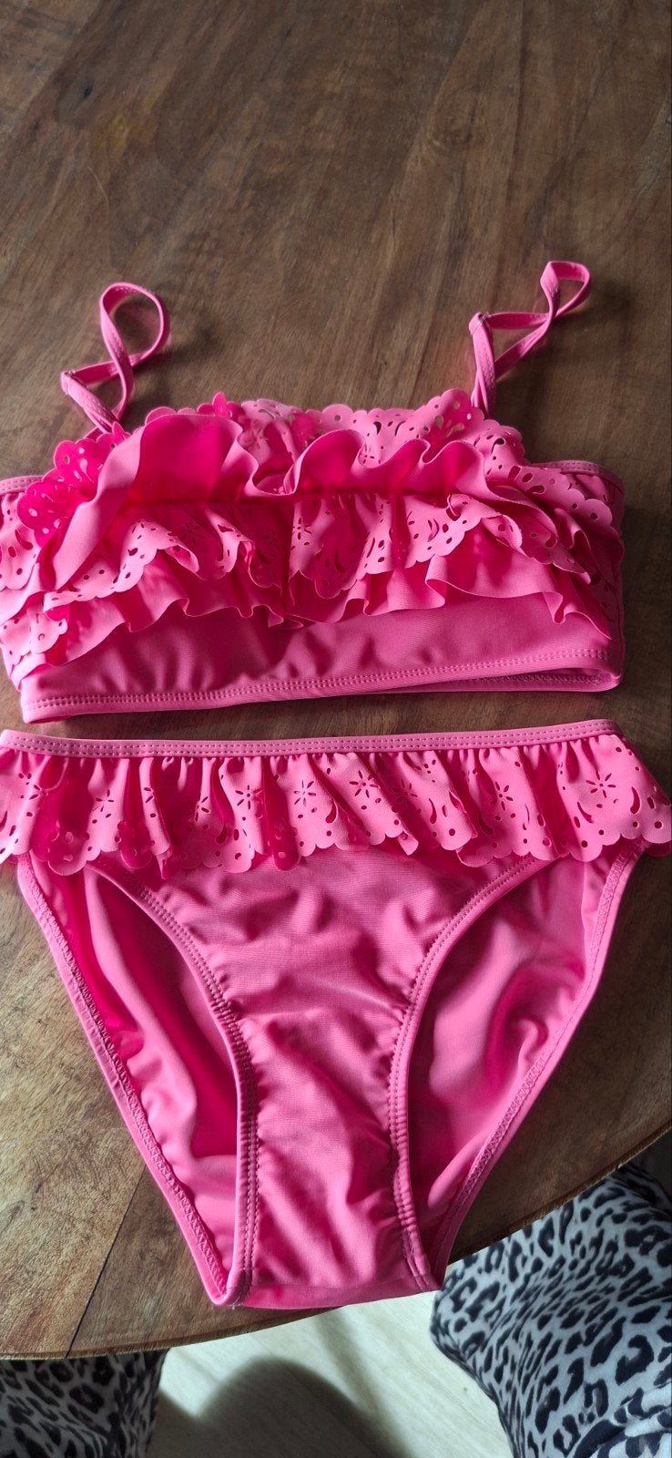 Roze bikini met ruches nieuw M 160 ( Chinezen maat ), Nieuw, Ophalen of Verzenden, Onbekend, Roze