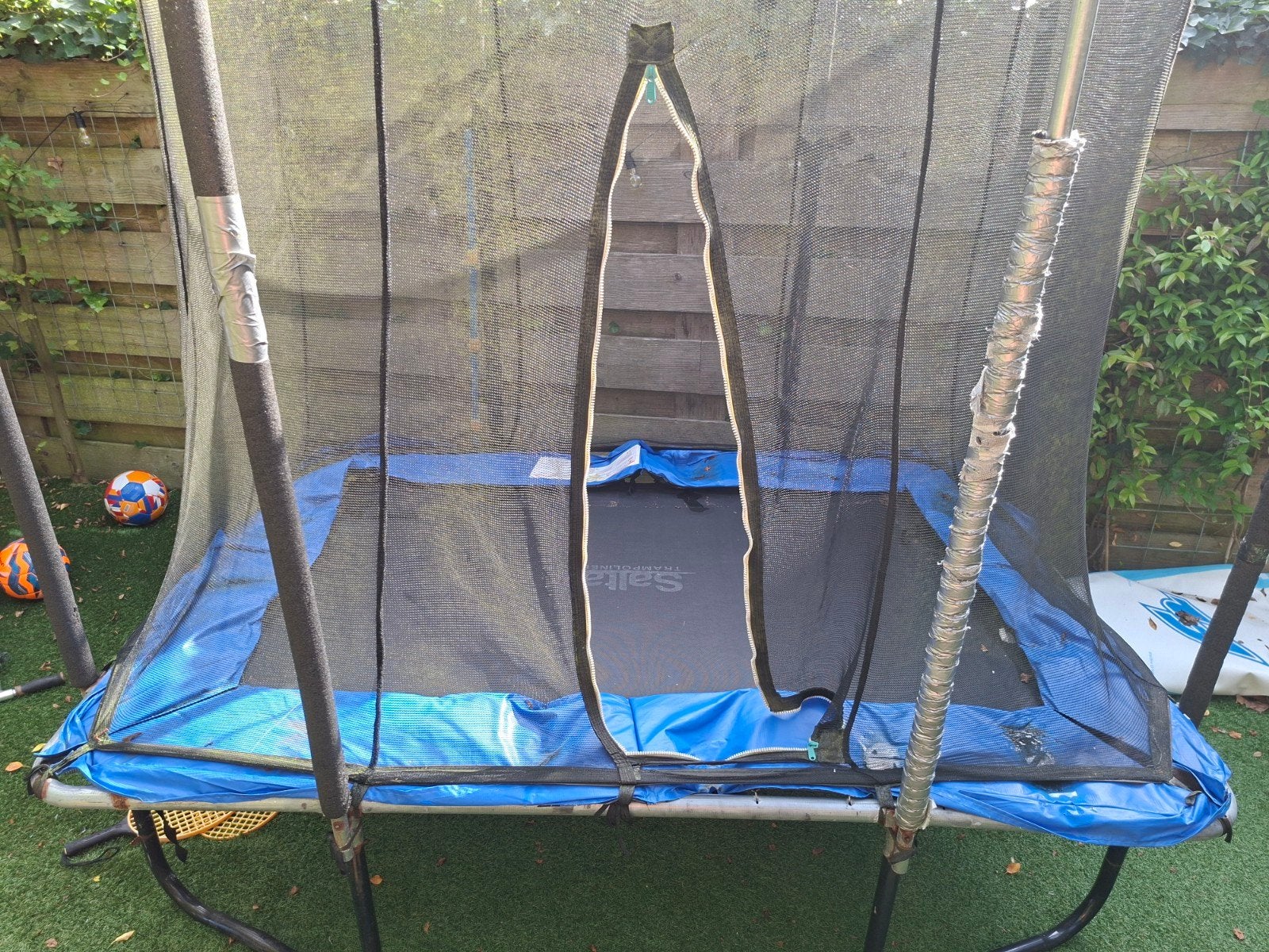 Gebruikte trampoline met veiligheidsnet, Kinderen en Baby's, Speelgoed | Buiten | Trampolines, Ophalen, Gebruikt