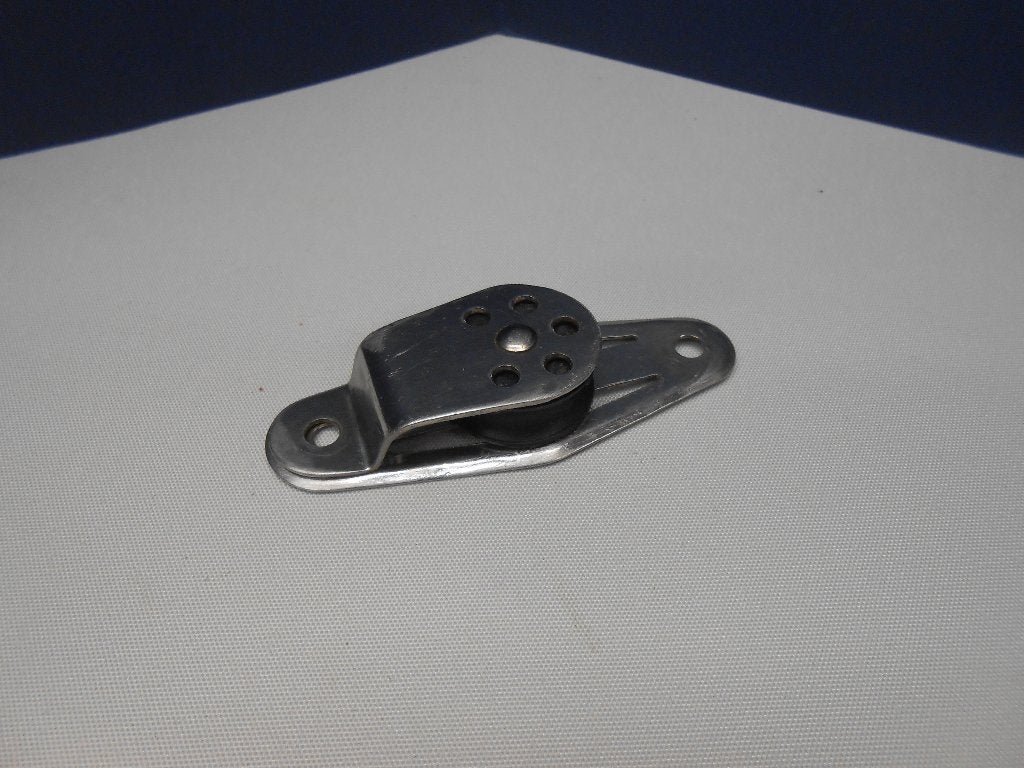 RVS Schildpadblok, keerblok, voor dek, giek, mast, 5 - 7 mm, Ophalen of Verzenden, Gebruikt, Lijn of Blok