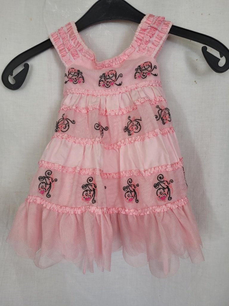 Super schattig roze jurkje mt 68 merk RQ, Meisje, ., Jurkje of Rokje, Ophalen of Verzenden