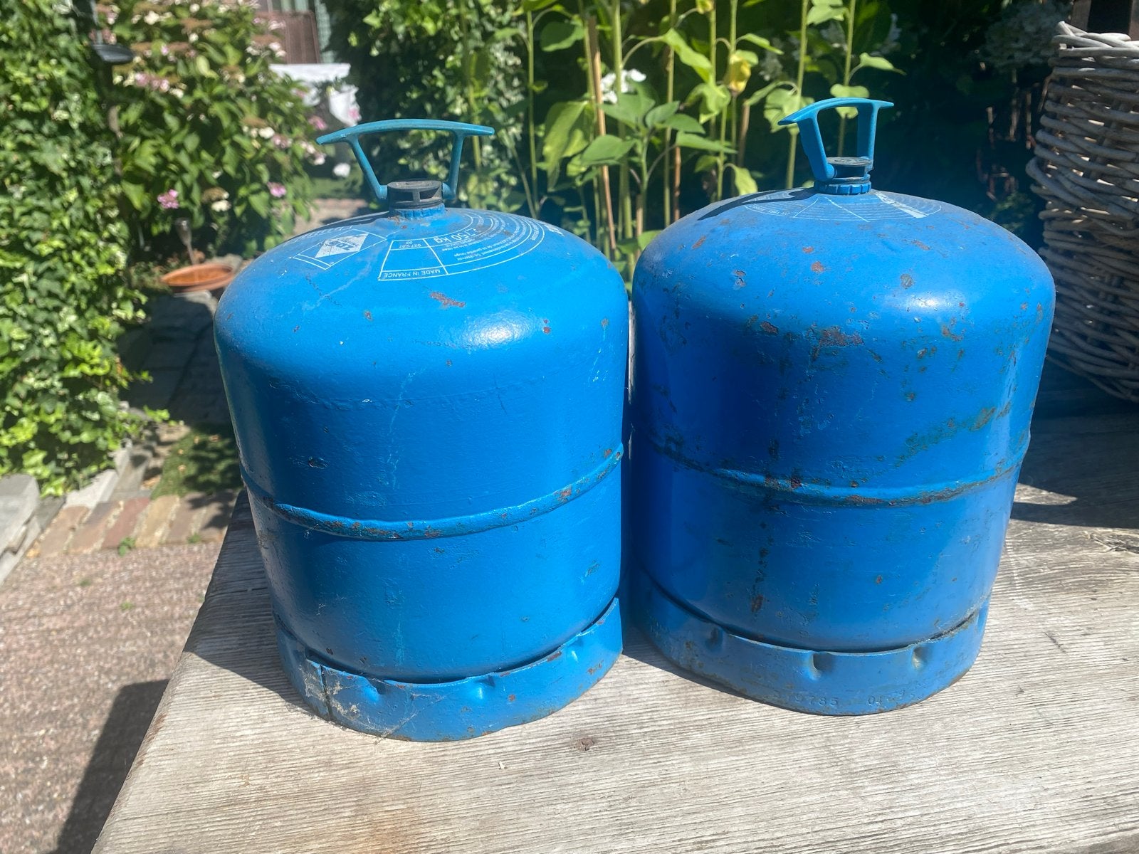 Campingaz gasflessen 90 en 60 %gevuld, Caravans en Kamperen, Ophalen, Gebruikt