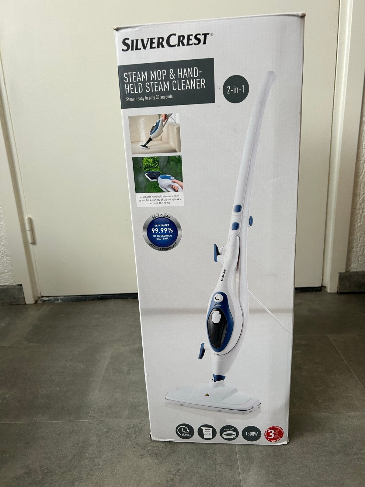 SilverCrest Stoommop & Handstoomreiniger 2-in-1 - ZGAN, Ophalen of Verzenden, Zo goed als nieuw