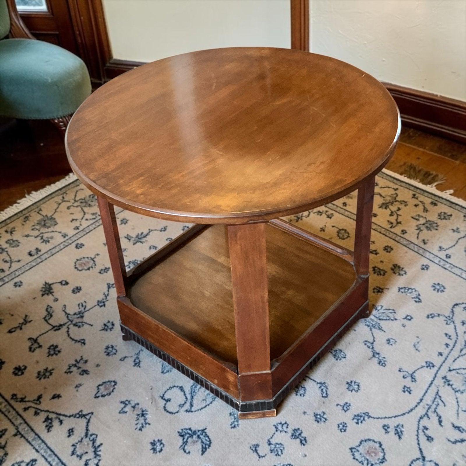 Pander & Zonen Art Deco Salontafel met Glasplaat, Ophalen