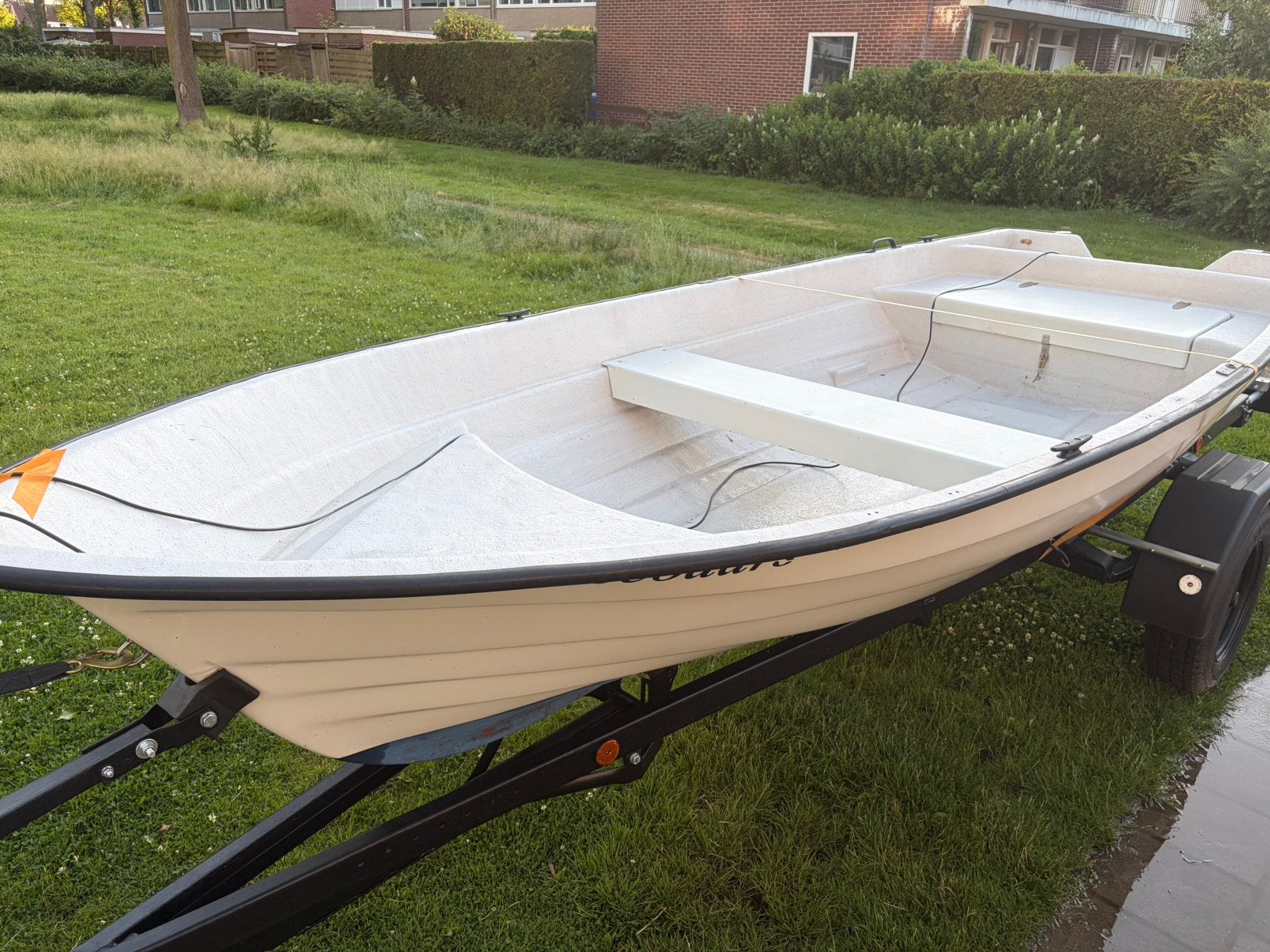 Polyester bootje / Vis bootje incl. Trailer, Ophalen, Zo goed als nieuw, Overige typen, Minder dan 15 m²