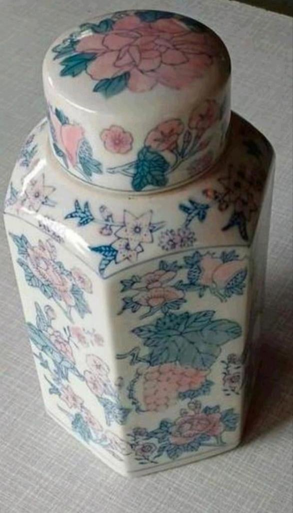 Vintage Theebus met Bloemmotief, Ophalen of Verzenden