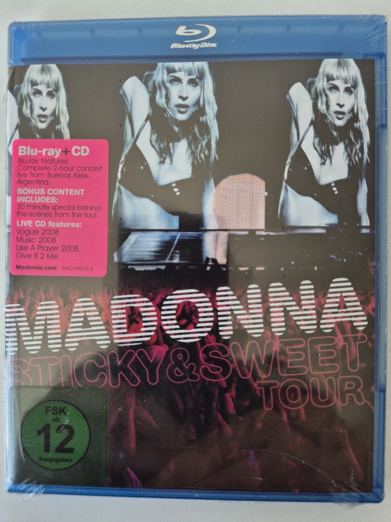Madonna - Sticky & Sweet Tour - BD+CD - Geseald, Ophalen of Verzenden, Nieuw in verpakking, Muziek en Concerten